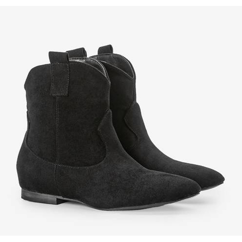 Botas pretas Femina de salto baixo preto 1