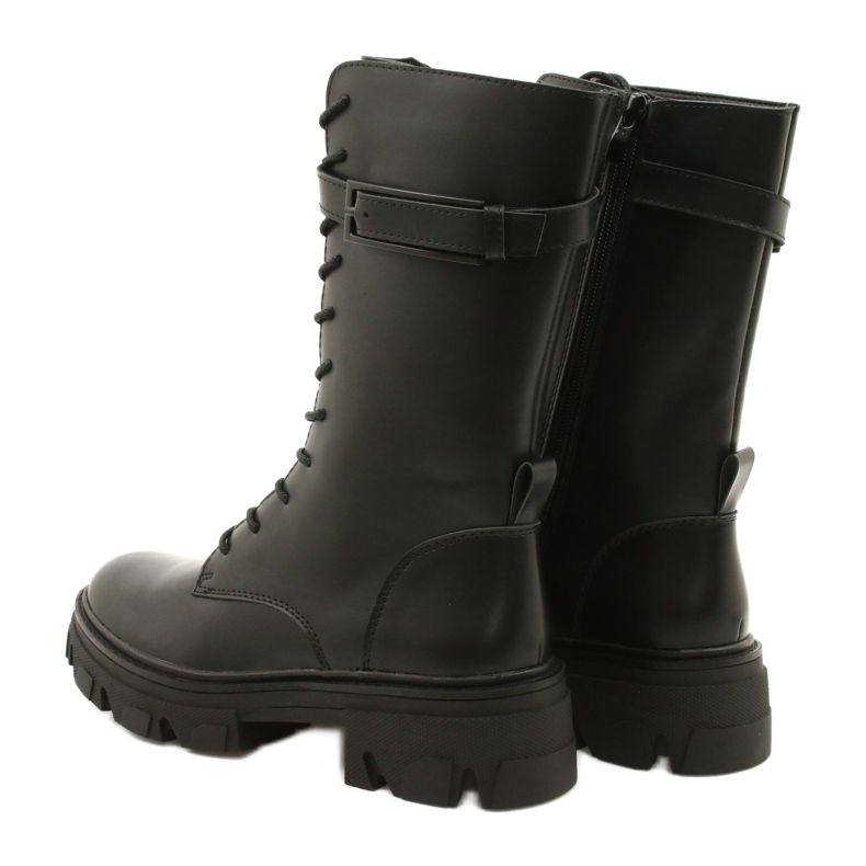 Botas altas femininas Sergio Leone TR745 Black preto 4