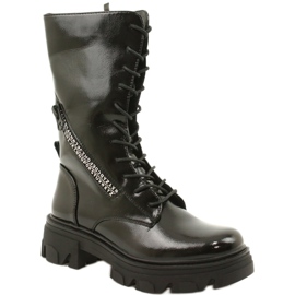 Botas altas Sergio Leone TR747 pretas preto 1