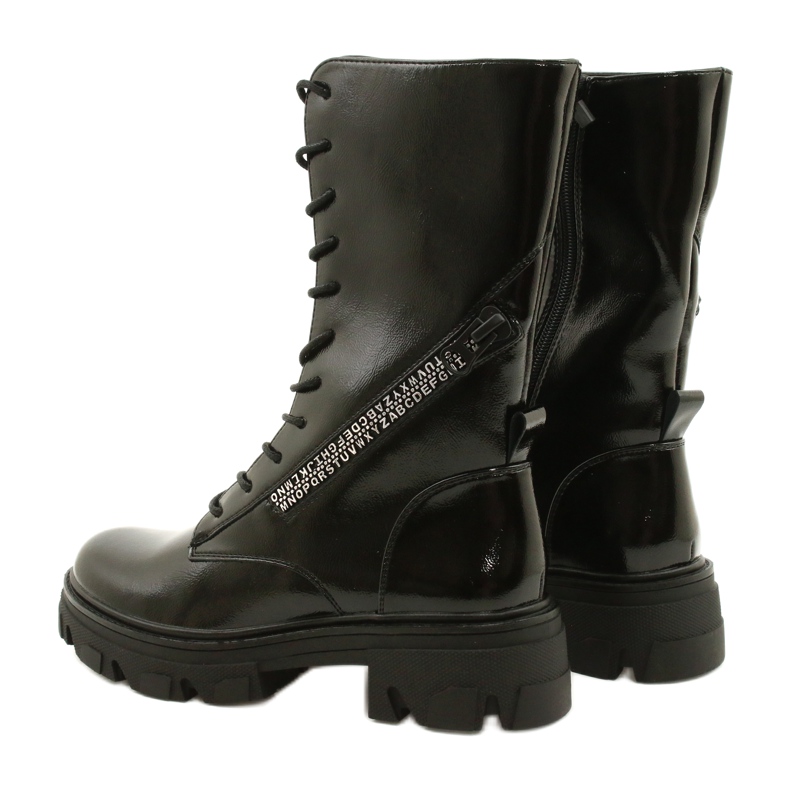 Botas altas Sergio Leone TR747 pretas preto 4