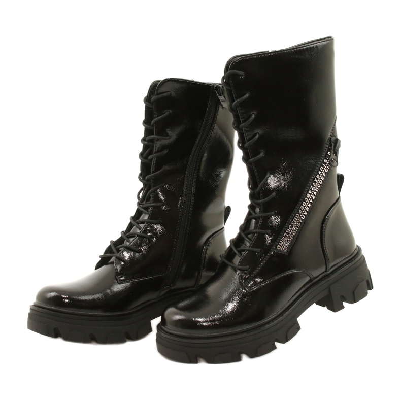 Botas altas Sergio Leone TR747 pretas preto 3