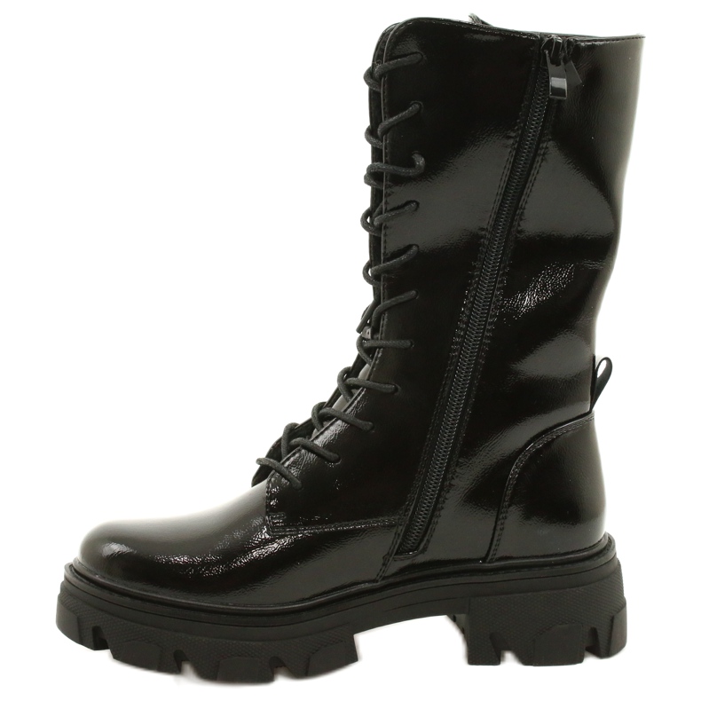 Botas altas Sergio Leone TR747 pretas preto 2