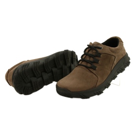 Sapatos masculinos conforto marrom American Club CY18 / 21 castanho 4
