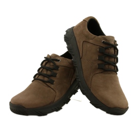 Sapatos masculinos conforto marrom American Club CY18 / 21 5