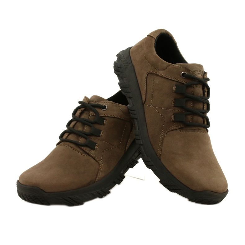Sapatos masculinos conforto marrom American Club CY18 / 21 5