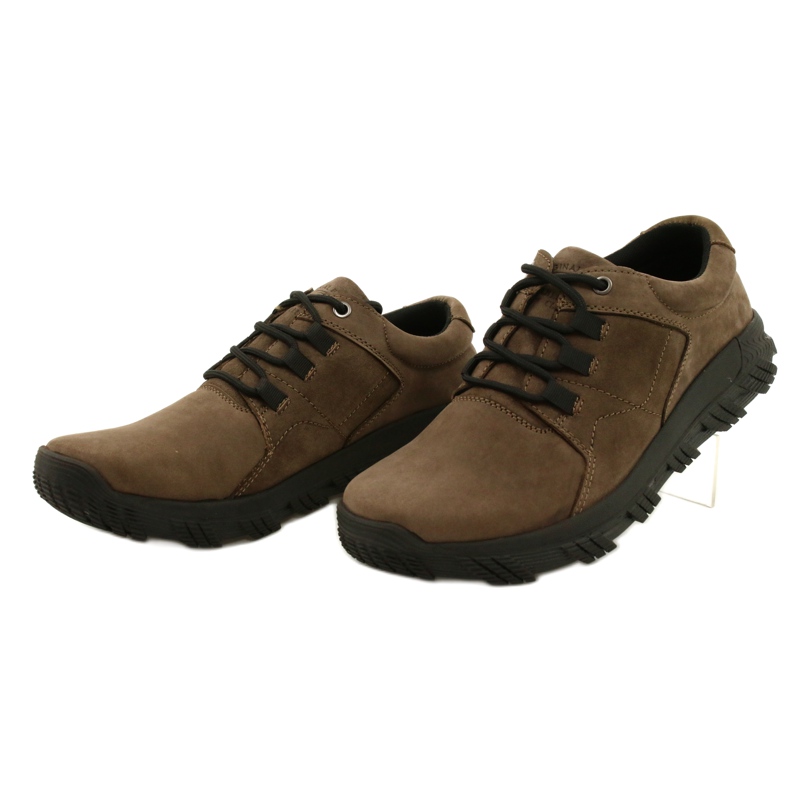 Sapatos masculinos conforto marrom American Club CY18 / 21 3