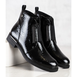 Botas pretas elegantes por Sergio Leone preto 1