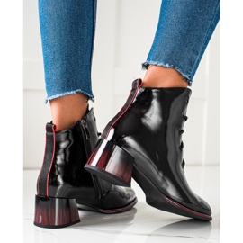 S. BARSKI Botas de amarrar em salto alto da S.BARSKI preto 2