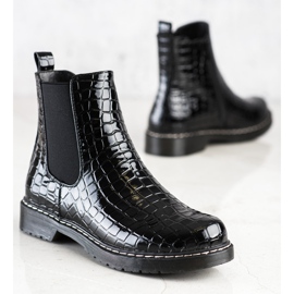 Filippo Botas pretas elegantes preto 1