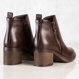 Seastar Botas clássicas marrons com zíper marrom 1
