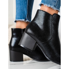 Cintilante Cobra Estampa Botas Sergio Leone preto 1