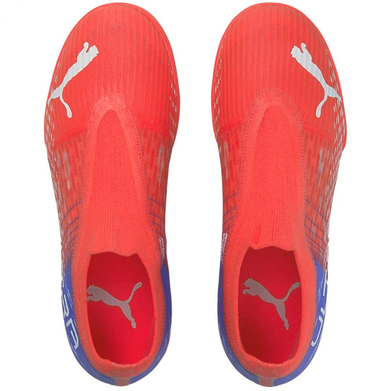 Chuteiras Puma Ultra 3.3 Tt Jr 106531 01 laranjas e vermelhos 1