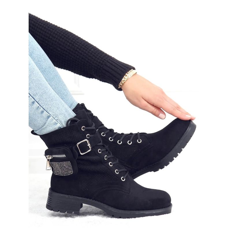 Trabalhadores negros com uma bolsa HQ252 preta preto 1