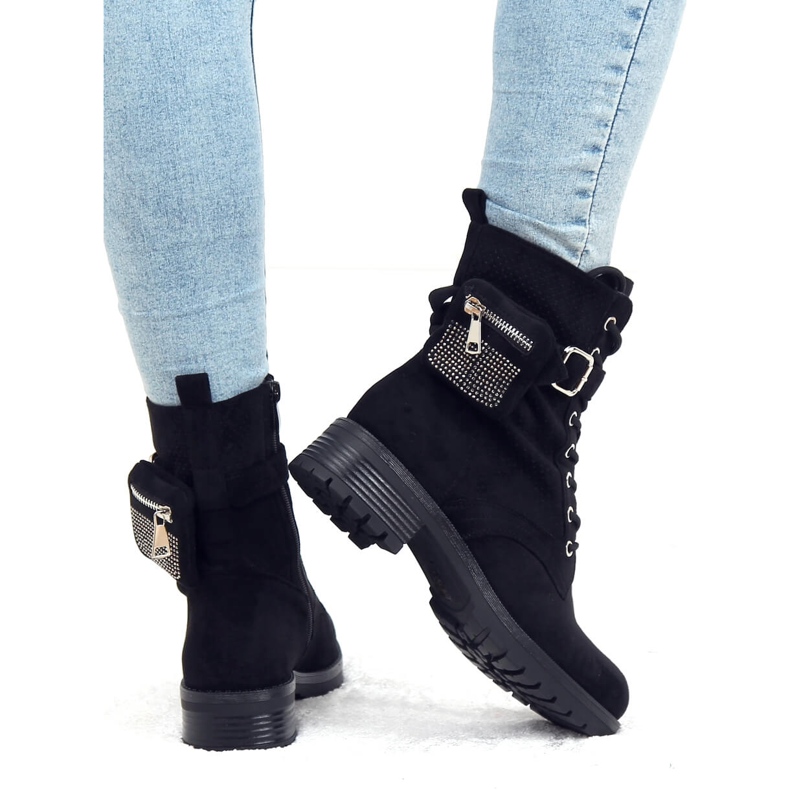 Trabalhadores negros com uma bolsa HQ252 preta preto 2