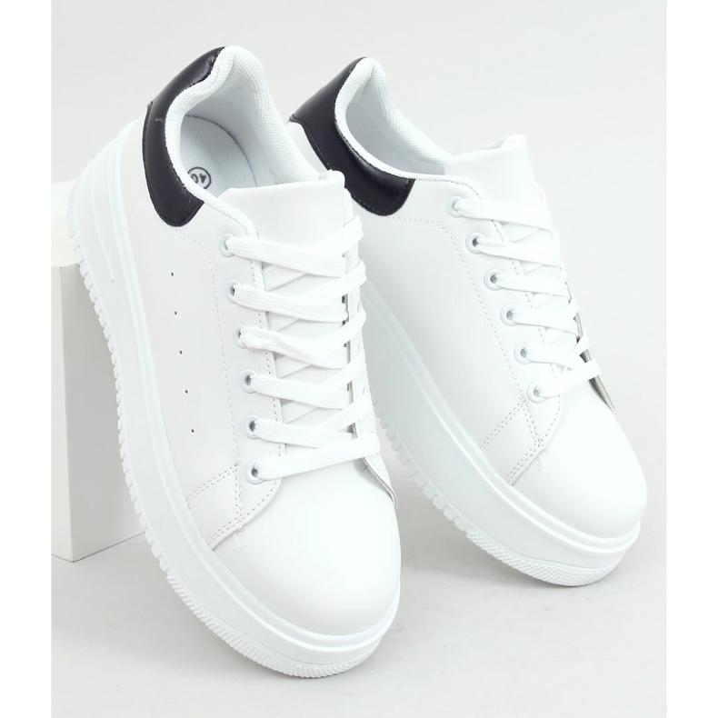 Tênis feminino branco T0YD8240-5 BRANCO / PRETO 1