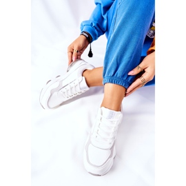 Sapatos esportivos femininos com espuma viscoelástica Big Star II274178 branco prata 2 Sapatos esportivos femininos com espuma viscoelástica Big Star II274178 branco prata 2