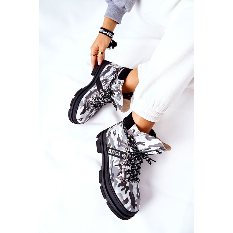 Botas Trappers de Couro Big Star II274368 Moro Preto branco 1