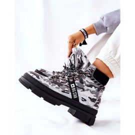 Botas Trappers de Couro Big Star II274368 Moro Preto branco 2