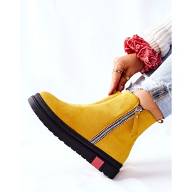 PS1 Botas de camurça Botas Jodhpur na plataforma amarela Nessa amarelo 2