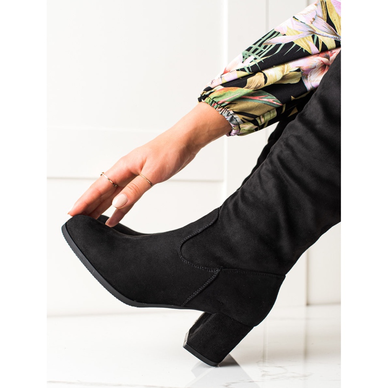 Botas VINCEZA pretas elegantes preto 2