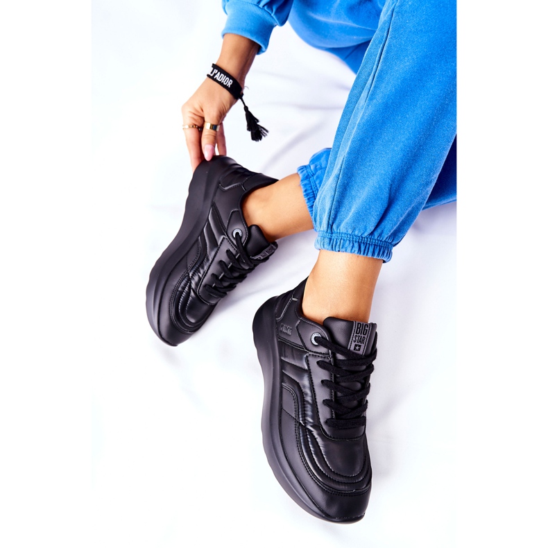 Sapatos esportivos femininos Memory Foam Big Star II274332 Preto 1