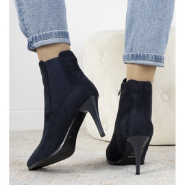 Botas azul marinho com salto Varela azul-marinho 1