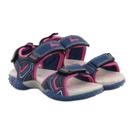 American Club Sandálias femininas esportivas americanas de 1617 multicolorido rosa 4