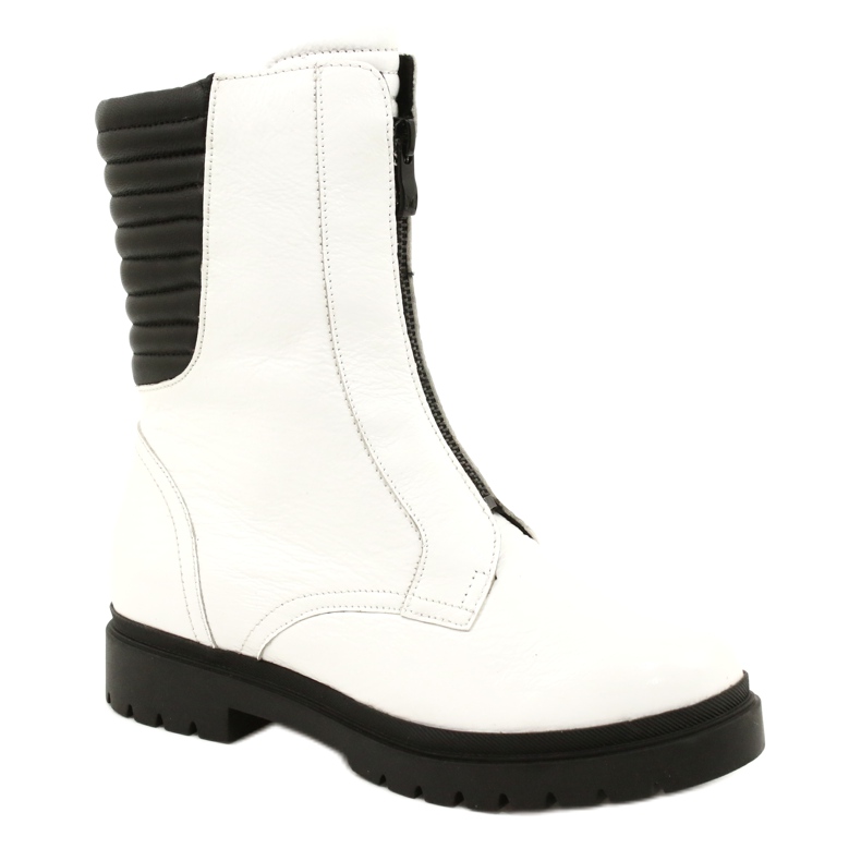 Botas brancas femininas caprice 9-25454-27 108 brancas naplak branco preto 4