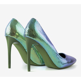 Saltos iridescentes azuis de Audrey azul 1