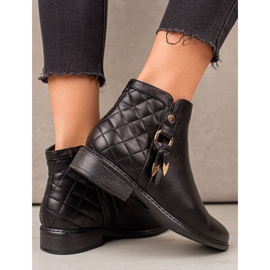 Goodin Botas com encaixe acolchoado preto 1