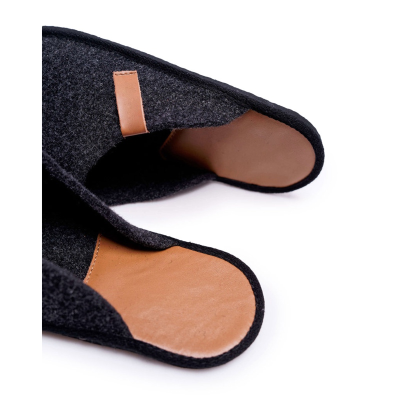 Big Star Chinelos masculinos para casa Panto Fino II167009 preto-marrom castanho 1