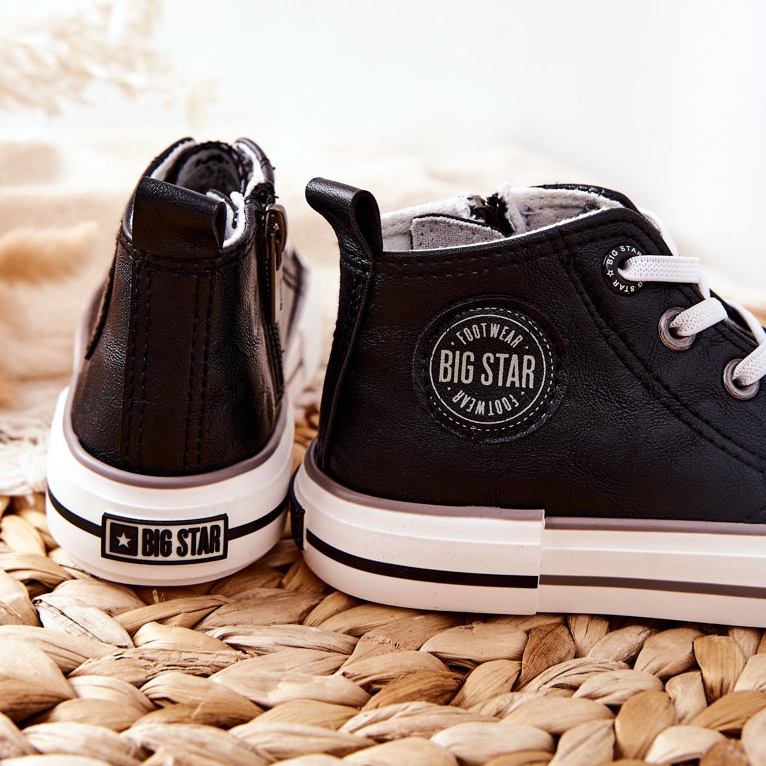 Tênis alto infantil Big Star II374003 preto 1
