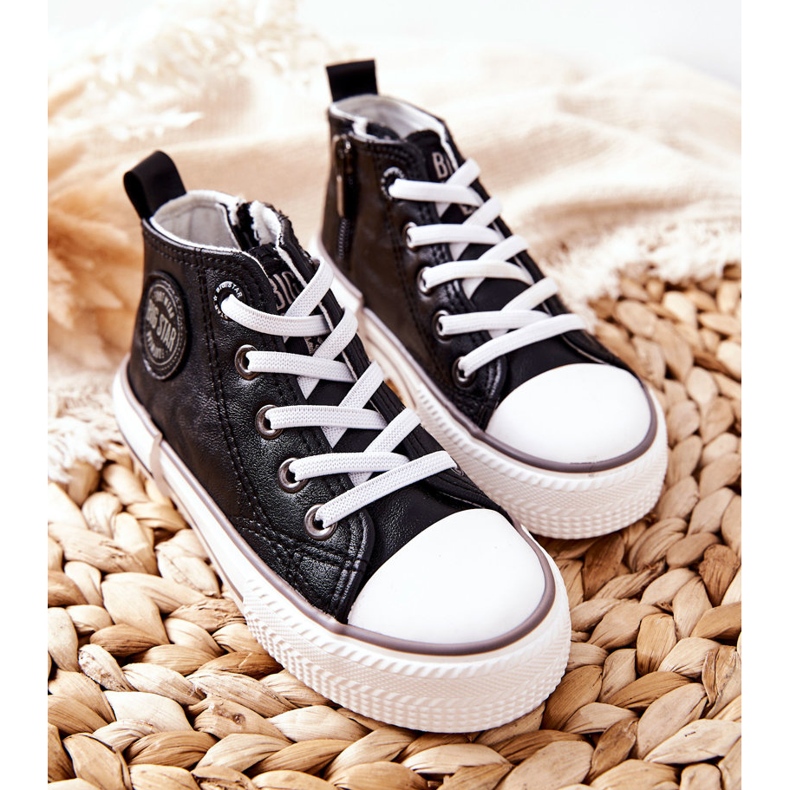 Tênis alto infantil Big Star II374003 preto 2