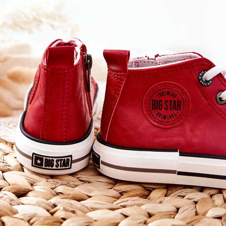 Tênis alto infantil Big Star II374005 vermelho 1