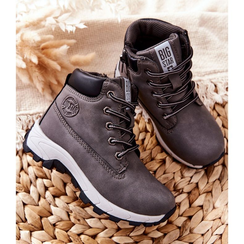 Sapatos de trekking infantil Big Star II374102 cinza 2