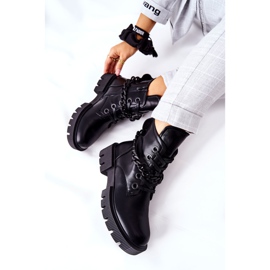 FB2 Couro Botas Trabalhadores Black Izzy preto 1 FB2 Couro Botas Trabalhadores Black Izzy preto 1