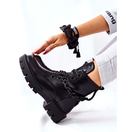 FB2 Couro Botas Trabalhadores Black Izzy preto 2 FB2 Couro Botas Trabalhadores Black Izzy preto 2