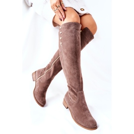 Lewski Shoes Botas de couro camurça Lewski 2840 marrom castanho 2