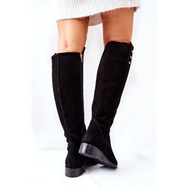 Lewski Shoes Botas de couro camurça Lewski 2840 pretas preto 1