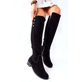 Lewski Shoes Botas de couro camurça Lewski 2840 pretas preto 2