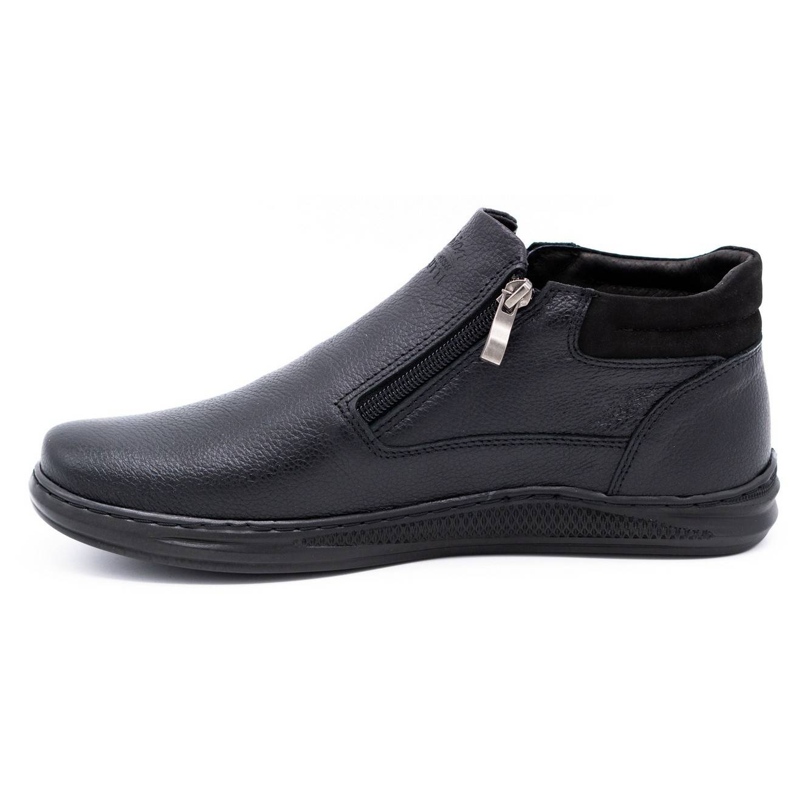Polbut Botas de inverno masculinas negras K29F preto 1