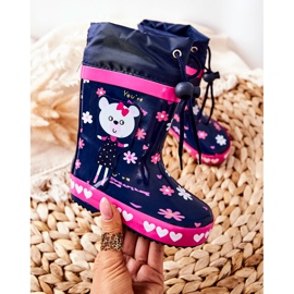 Galochas infantis de borracha Azul marinho Zinstina's Bear 1