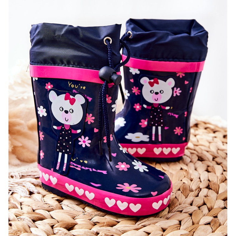 Galochas infantis de borracha Azul marinho Zinstina's Bear 2