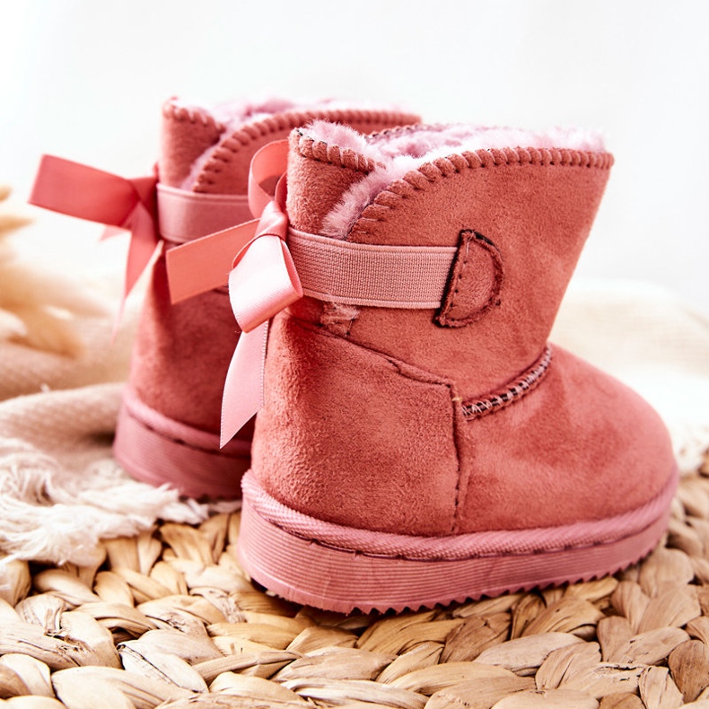 FR1 Botas de neve quente infantil rosa funky 2