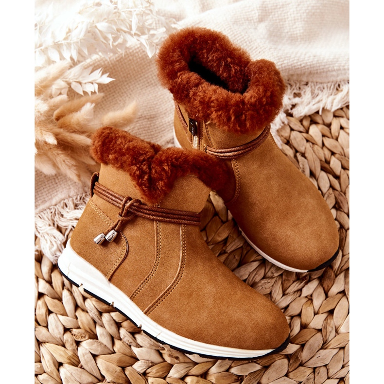 Botas de neve infantis Big Star BB374058BS Camel marrom 2