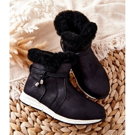 Botas de neve infantis Big Star BB374056BS pretas preto 1