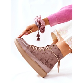 Lewski Shoes Calçados esportivos de couro Lewski 3034 Beige Camo bege 2