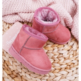 FR1 Botas quentes de neve infantil rosa escuro Gooby 1