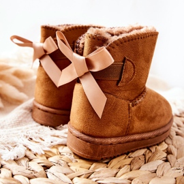 FR1 Botas de neve quentes para crianças Khaki Funky marrom cáqui 2