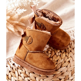 FR1 Botas de neve quentes para crianças Khaki Funky castanho cáqui 1